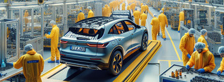 Mercedes fährt vollelektrischen GLC in Bremen in Serie Mercedes fährt vollelektrischen GLC in Bremen in Serie